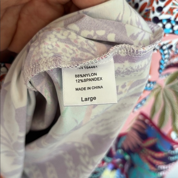 Jean-Pierre Klifa Paris size large, Daphne Tropical Print Dress with 3/4 Sleeves - Picture 6 of 6